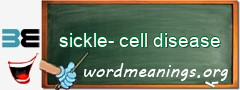 WordMeaning blackboard for sickle-cell disease